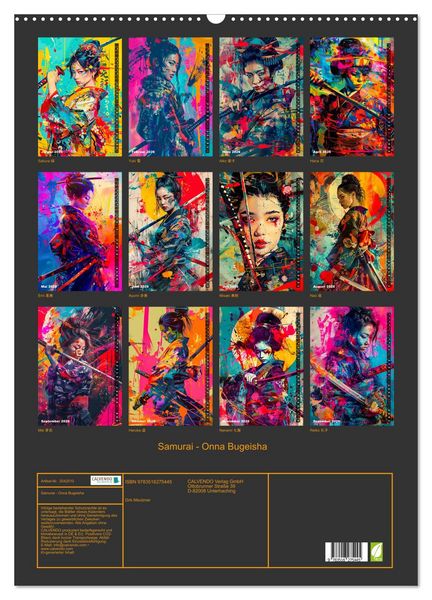 Produktbild: Samurai - Onna Bugeisha (Wandkalender 2026 DIN A2 hoch), CALVENDO Monatskalender