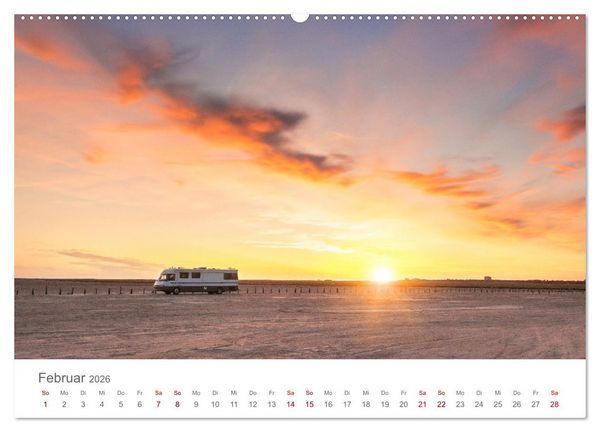 Produktbild: Abenteuer Wohnmobil - Camping, Vanlife, Roadtrips (Wandkalender 2026 DIN A2 quer), CALVENDO Monatskalender