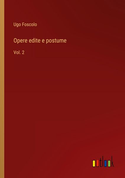 Produktbild: Opere edite e postume