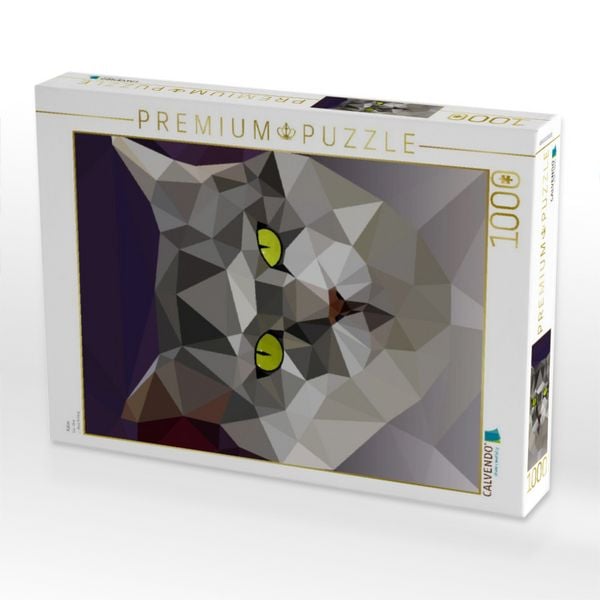 Produktbild: CALVENDO Puzzle Katze | 1000 Teile Lege-Gr&ouml;&szlig;e 64x48cm Foto-Puzzle f&uuml;r gl&uuml;ckliche Stunden