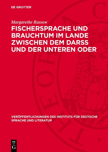 Produktbild: Fischersprache und Brauchtum im Lande zwischen dem Darss und der unteren Oder