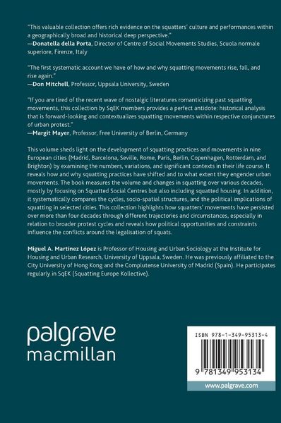 Produktbild: The Urban Politics of Squatters' Movements
