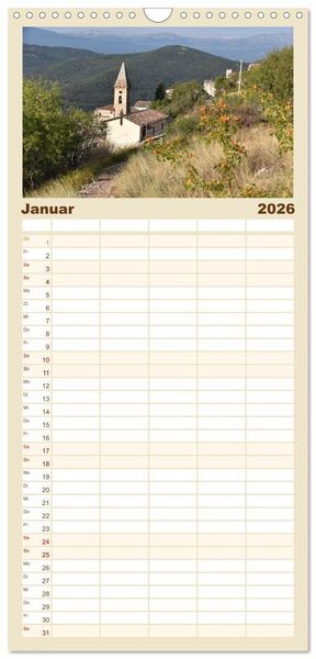 Produktbild: Familienplaner 2026 - Abruzzen - wild und romantisch mit 5 Spalten (Wandkalender, 21 x 45 cm) CALVENDO