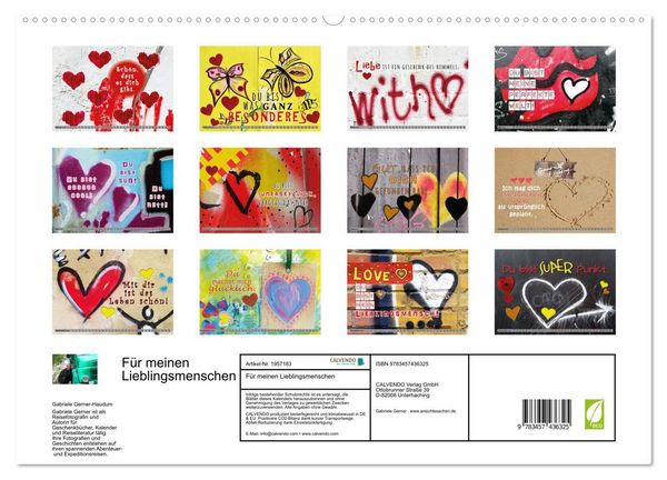 Produktbild: F&uuml;r meinen Lieblingsmenschen (hochwertiger Premium Wandkalender 2026 DIN A2 quer), Kunstdruck in Hochglanz
