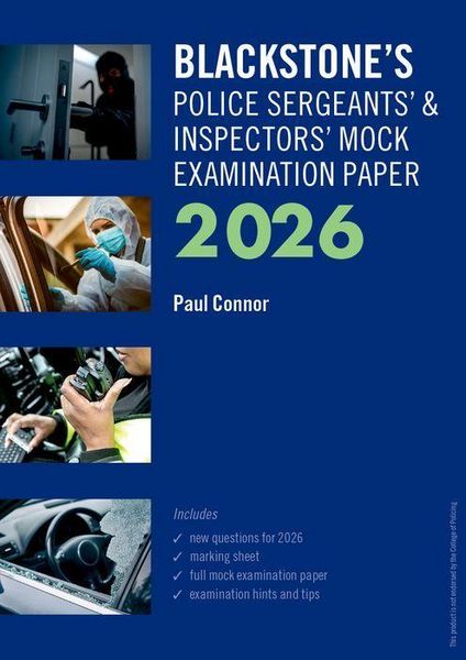 Produktbild: Blackstone's Police Sergeants' and Inspectors' Mock Examination Paper 2026