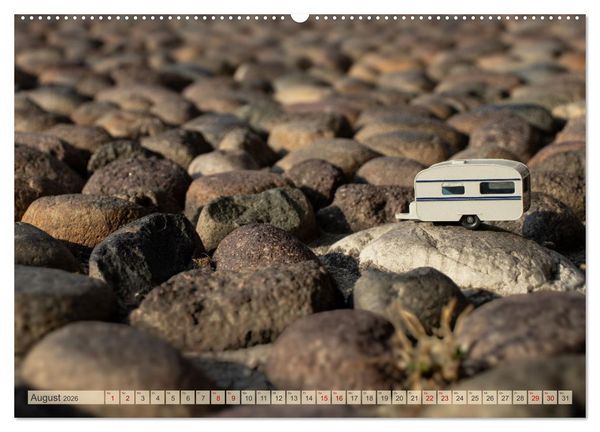 Produktbild: Miniature Caravaning: Gro&szlig;es Abenteuer mit kleinem Camper (Wandkalender 2026 DIN A2 quer), CALVENDO Monatskalender