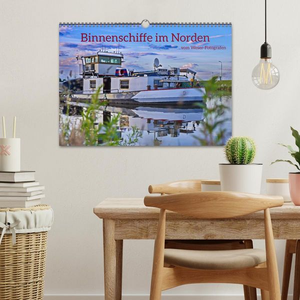 Produktbild: Binnenschiffe im Norden (Wandkalender 2026 DIN A3 quer), CALVENDO Monatskalender
