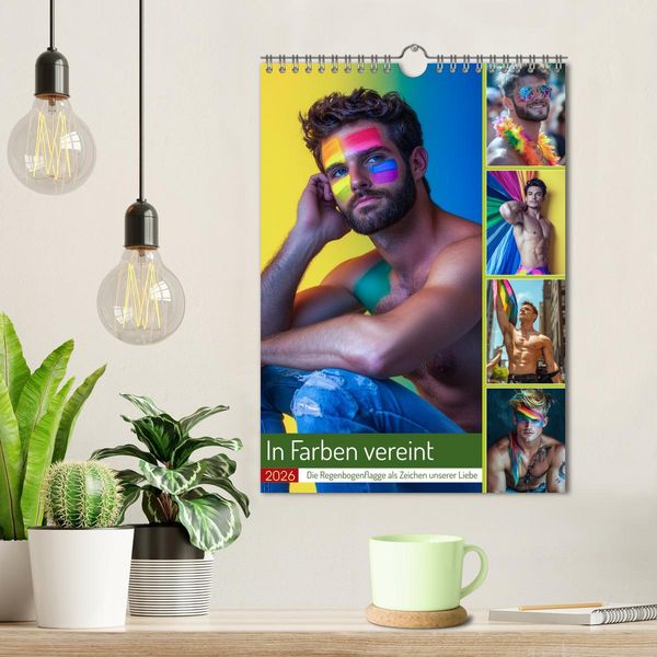 Produktbild: In Farben vereint (Wandkalender 2026 DIN A4 hoch), CALVENDO Monatskalender
