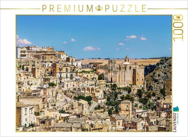 CALVENDO Puzzle Matera mit dem Sasso Barisano | 1000 Teile Lege-Größe 64x48cm Foto-Puzzle für glückliche Stunden