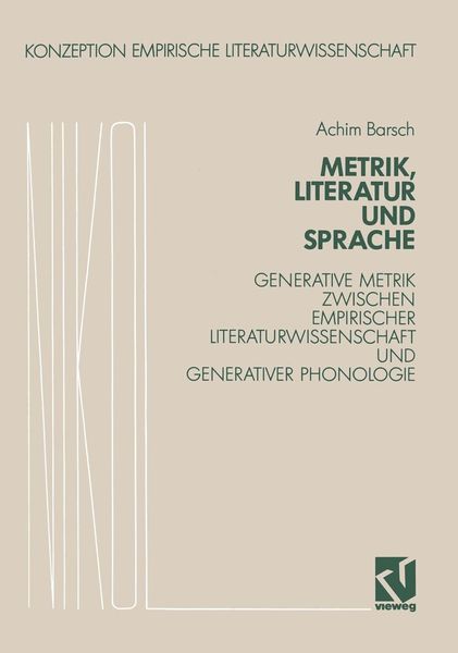 Produktbild: Metrik, Literatur und Sprache