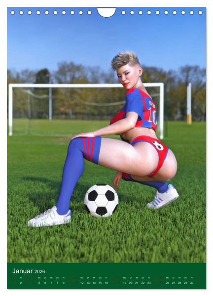 Produktbild: Pin Up Sport (Wandkalender 2026 DIN A4 hoch), CALVENDO Monatskalender