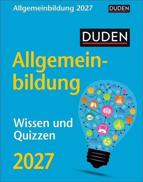 Produktbild: Duden Allgemeinbildung Tagesabrei&szlig;kalender 2027 - Wissen und Quizzen