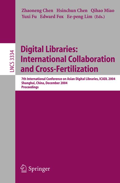 Produktbild: Digital Libraries: International Collaboration and Cross-Fertilization