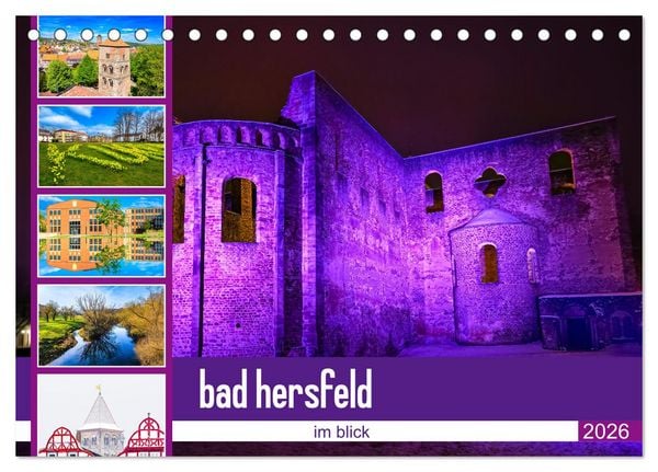 bad hersfeld im blick (Tischkalender 2026 DIN A5 quer), CALVENDO Monatskalender