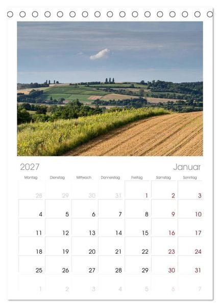 Produktbild: Tischplaner 2027 - Sch&ouml;ner Kraichgau (A5 Tischkalender zum Aufstellen) CALVENDO