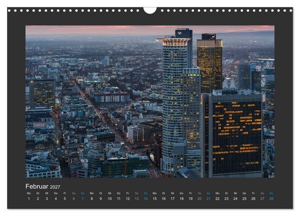 Produktbild: FRANKFURT - Nachtlichter 2027 (Wandkalender 2027 DIN A3 quer), CALVENDO Monatskalender