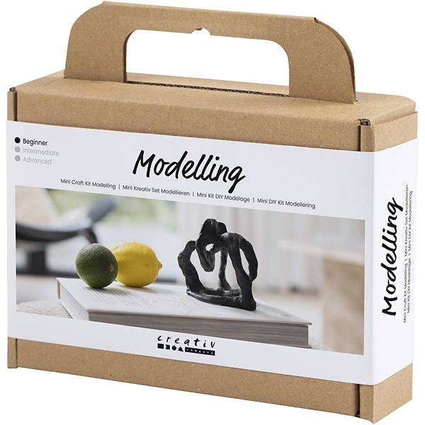 Produktbild: Creativ Company DIY Sets Modellieren Mini Kreativ Set Modellieren, Schwarz, Objekte formen, Kreativ Box
