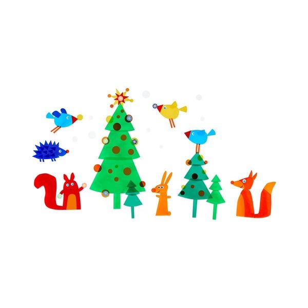 Produktbild: Bastelset - Fensterbild Weihnachten