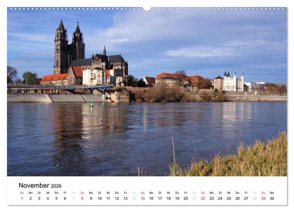 Produktbild: Mein Magdeburg 2026 (hochwertiger Premium Wandkalender 2026 DIN A2 quer), Kunstdruck in Hochglanz