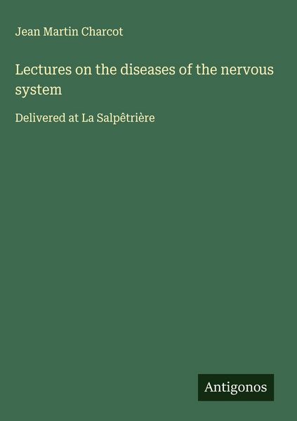 Produktbild: Lectures on the diseases of the nervous system