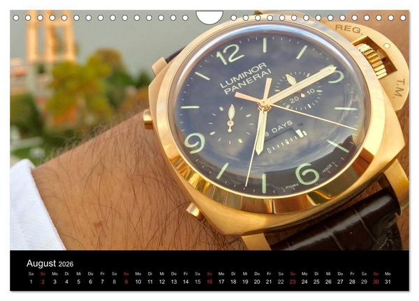 Produktbild: Armbanduhren reisen um die Welt (Wandkalender 2026 DIN A4 quer), CALVENDO Monatskalender