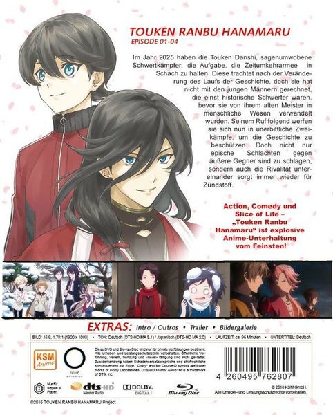 Produktbild: Touken Ranbu Hanamaru - Episode 01-04