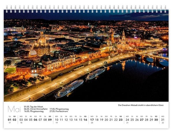Produktbild: Kalender Sachsen von oben kompakt 2027