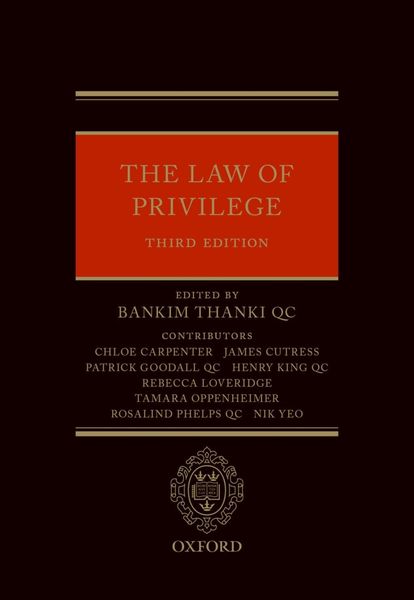 Produktbild: The Law of Privilege