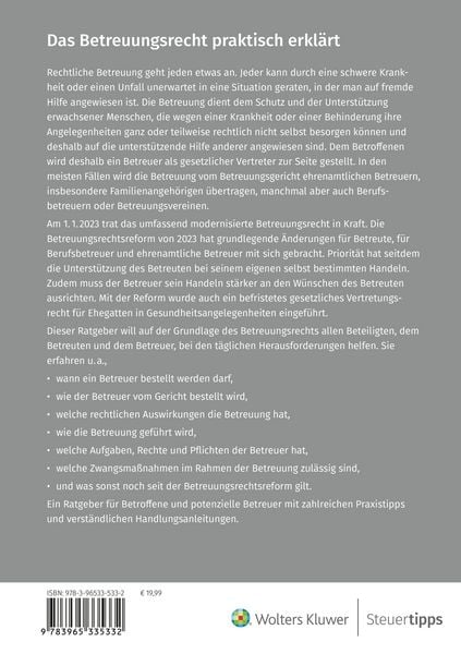 Produktbild: Das Betreuungsrecht praktisch erkl&auml;rt
