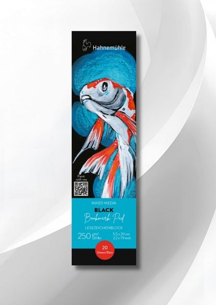 Produktbild: Hahnem&uuml;hle Black Bookmark Pad 5,5x20cm, 20 Blatt