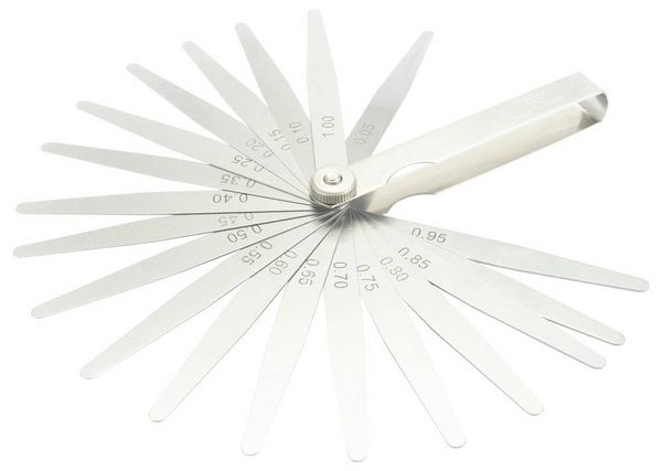 Produktbild: Dasqua 1820-0300 F&uuml;hlerlehre 0.05 - 1.00mm Anzahl Bl&auml;tter: 20 DIN 2275