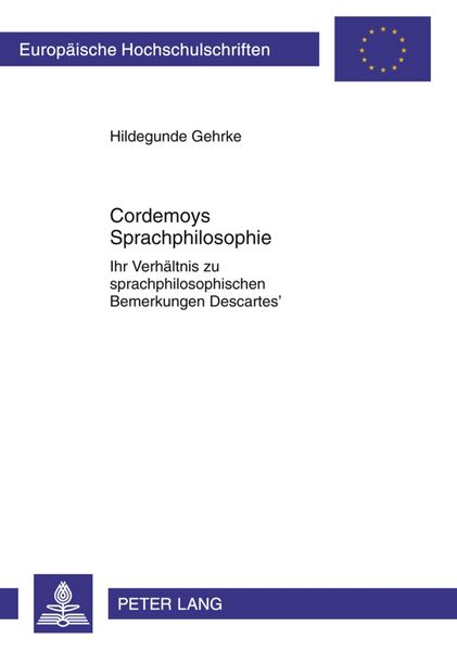 Produktbild: Cordemoys Sprachphilosophie
