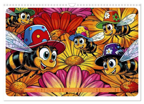 Produktbild: Lustige Bienchen - Comic (Wandkalender 2027 DIN A3 quer), CALVENDO Monatskalender