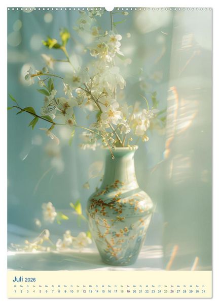 Produktbild: Blumen in zauberhaftem Licht (Wandkalender 2026 DIN A2 hoch), CALVENDO Monatskalender
