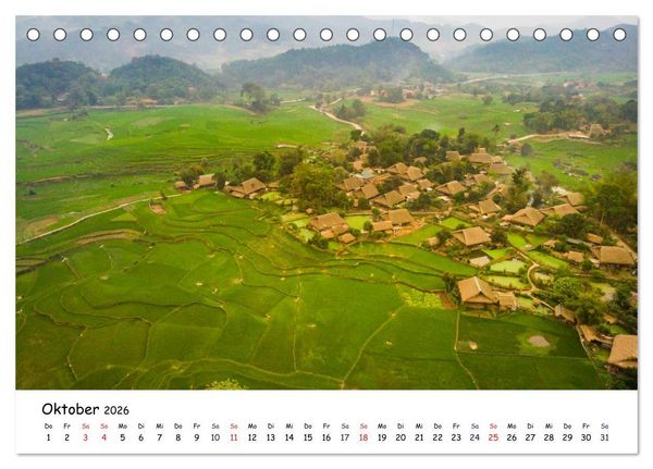 Produktbild: Vietnam aus der Luft (Tischkalender 2026 DIN A5 quer), CALVENDO Monatskalender