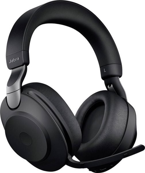 Produktbild: Jabra Evolve2 85 UC Telefon Over Ear Headset Bluetooth&reg;, kabelgebunden Stereo Schwarz Mikrofon-Rauschunterdr&uuml;ckung Lautst&auml;rkeregelung, Batterielad