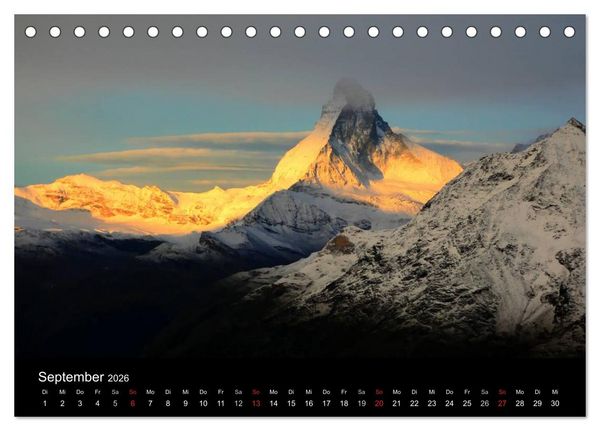 Produktbild: Faszination Matterhorn (Tischkalender 2026 DIN A5 quer), CALVENDO Monatskalender