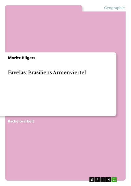 Favelas: Brasiliens Armenviertel, Taschenbuch von Moritz Hilgers, GRIN, 9783656173854