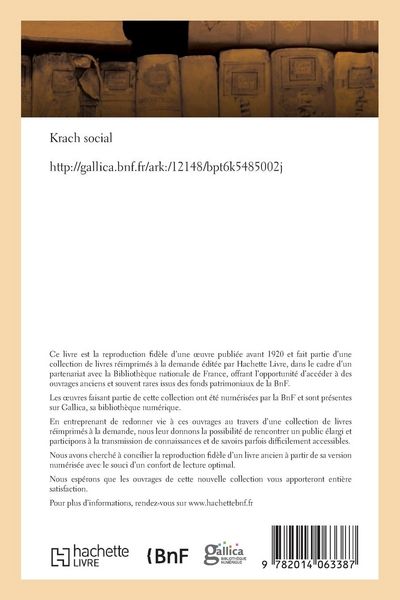Produktbild: Krach social