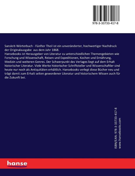 Produktbild: Sanskrit-W&ouml;rterbuch