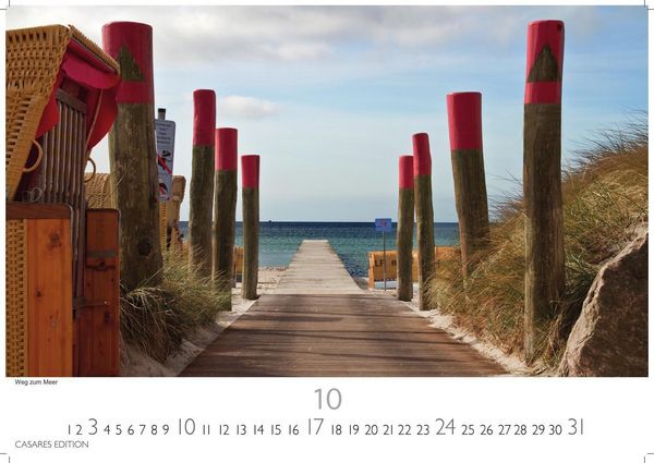 Produktbild: R&uuml;gen Kalender 2027 &ndash; Wandkalender | Fotokalender Deutschland 24x35cm |mit stimmungsvollen Bildern von Kreidefelsen, Str&auml;nden, Ostseeb&auml;dern und Naturparadiesen