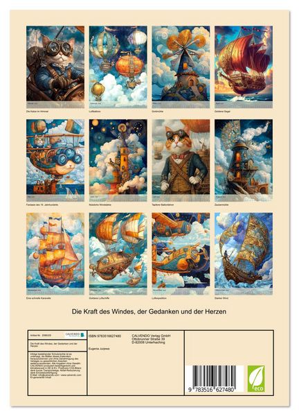 Produktbild: Die Kraft des Windes, der Gedanken und der Herzen (Wandkalender 2026 DIN A4 hoch), CALVENDO Monatskalender