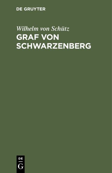 Produktbild: Graf von Schwarzenberg