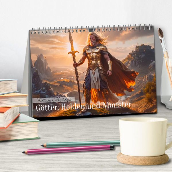 Produktbild: Keltische Mythologie - G&ouml;tter, Helden und Monster (Tischkalender 2026 DIN A5 quer), CALVENDO Monatskalender