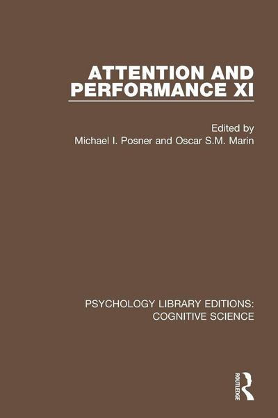 Produktbild: Attention and Performance XI
