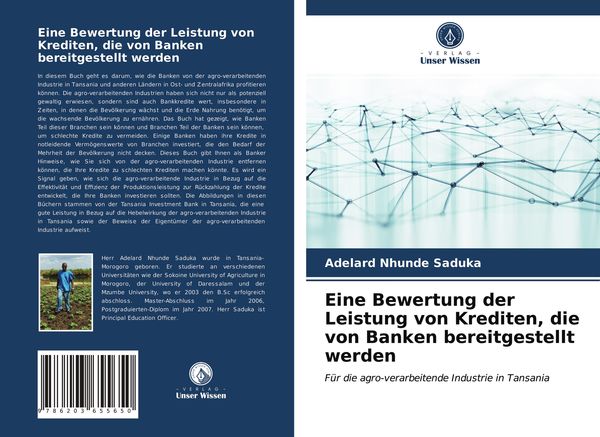 Eine Bewertung der Leistung von Krediten, die von Banken bereitgestellt werden, Taschenbuch von Adelard Nhunde Saduka, Verlag Unser Wissen,