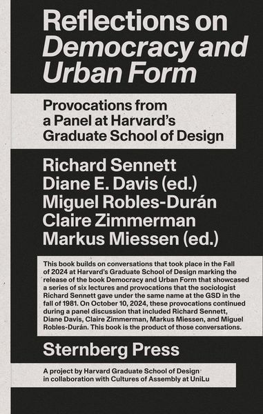 Produktbild: Reflections on Democracy and Urban Form