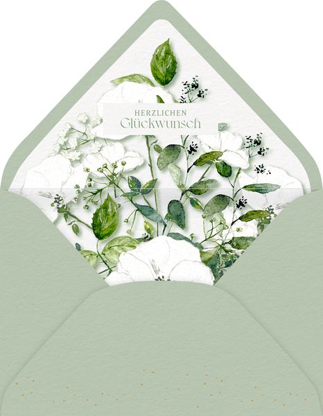 Produktbild: Gru&szlig;karte mit Kuvert - Alles Liebe zur Hochzeit