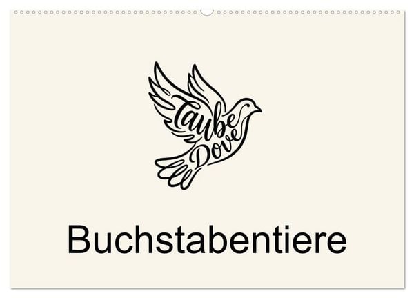Produktbild: Buchstabentiere (Wandkalender 2027 DIN A2 quer), CALVENDO Monatskalender