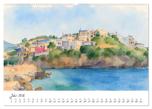 Produktbild: Kretas einladende Urlaubsorte (Wandkalender 2026 DIN A2 quer), CALVENDO Monatskalender